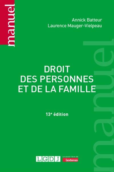 Droit des personnes et de la famille Droit des personnes et de la famille