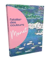 Monet : 20 cartes à colorier