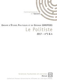 Le politiste : revue gabonaise de sciences politiques, n° 3-4 (2017)
