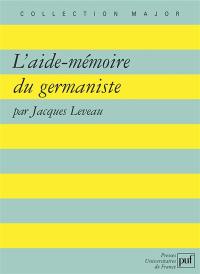 L'aide-mémoire du germaniste