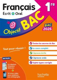 Français écrit + oral 1re : bac 2026