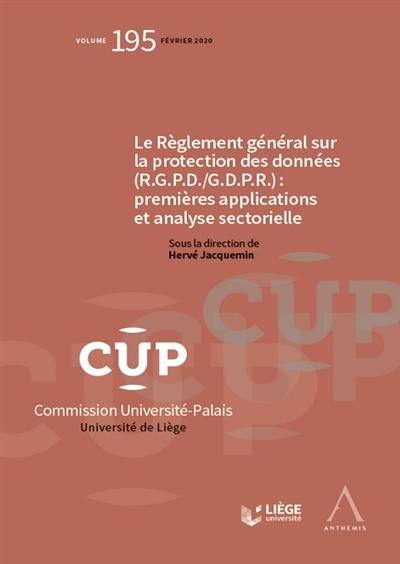 Livre : Le règlement général sur la protection des données (RGPD-GDPR ...