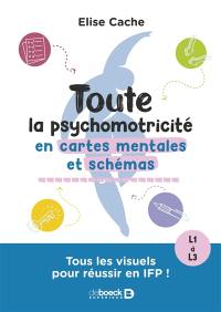 Toute la psychomotricité en cartes mentales et schémas : tous les visuels pour réussir en IFP ! : L1 à L3