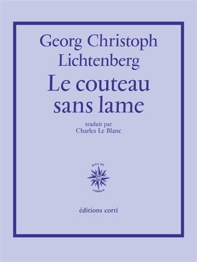 Le couteau sans lame