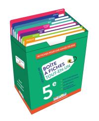 Boîte à fiches tout-en-un 5e : 110 fiches pour une année réussie : 100 % efficace !