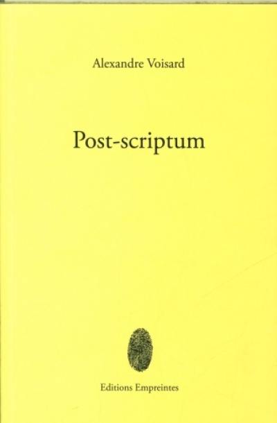 Post-scriptum