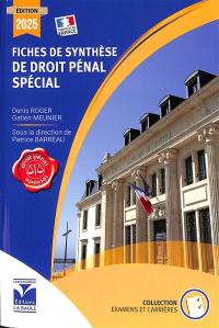 Fiches de synthèse de droit pénal spécial
