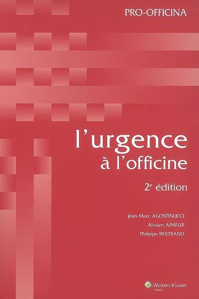 L'urgence à l'officine
