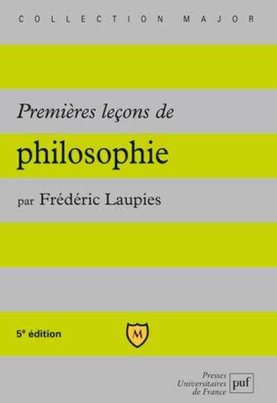 Premières leçons de philosophie Premières leçons de philosophie
