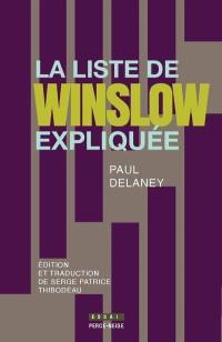 La liste de Winslow expliquée