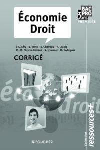 Economie, droit, 1re bac pro 3 ans : corrigé