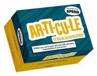 Petit apéro : Ar-ti-cu-le, 2e éd