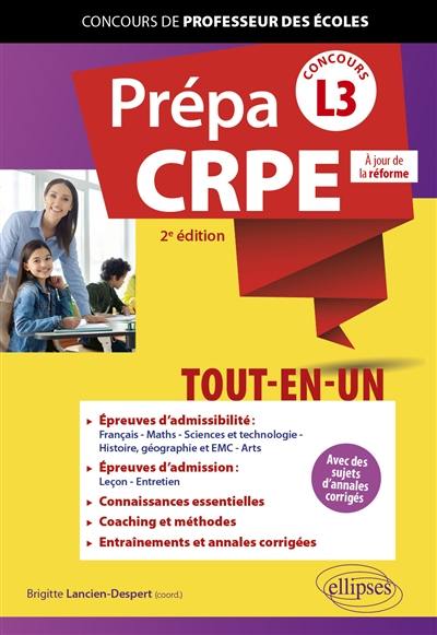 Prépa CRPE tout-en-un, concours L3