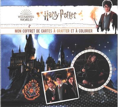 Harry Potter Mon coffret cartes à gratter et à colorier - Playbac