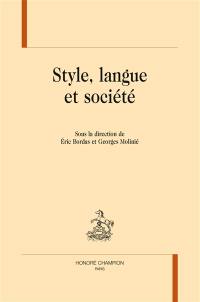 Style, langue et société