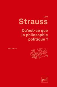 Qu'est-ce que la philosophie politique ?
