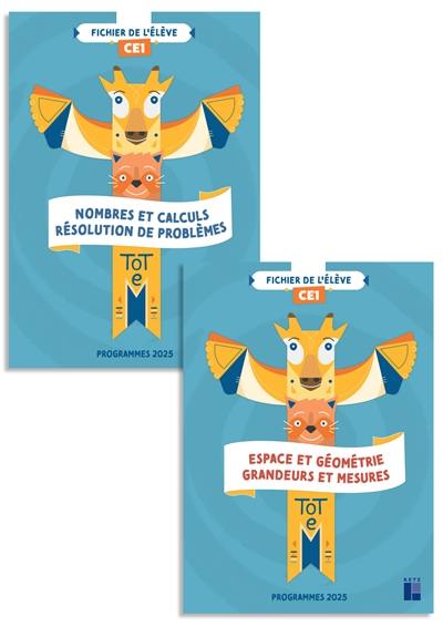 Totem, mathématiques CE1 : fichier de l'élève : programmes 2025