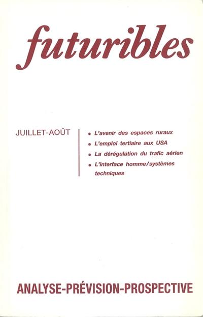 Futuribles 167, juillet-août 1992. L'avenir des espaces ruraux : L'emploi tertiaire aux USA