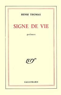 Signe de vie