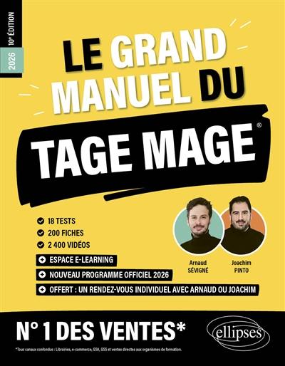 Le grand manuel du Tage Mage : nouveau programme officiel 2026 : 18 tests, 200 fiches, 2.400 vidéos