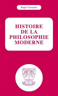 Histoire de la philosophie moderne