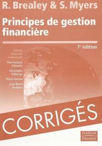 Principes de gestion financière : corrigés des exercices