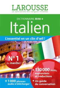 Italien dictionnaire mini + : français-italien, italien-français. Italiano mini dizionario + : francese-italiano, italiano-francese