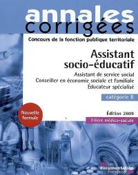 Assistant socio-éducatif, assistant de service social, conseiller en économie sociale et familiale, éducateur spécialisé : catégorie B, filière médico-sociale