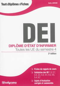 DEI, diplôme d'Etat d'infirmier : toutes les UE du semestre 4
