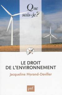 Le droit de l'environnement