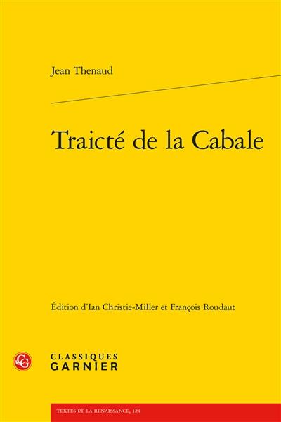 Traicté de la Cabale Traicté de la Cabale