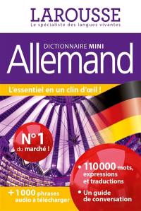 Allemand : dictionnaire mini : français-allemand, allemand-français. Deutsch : Miniwörterbuch : Französisch-Deutsch, Deutsch-Französisch
