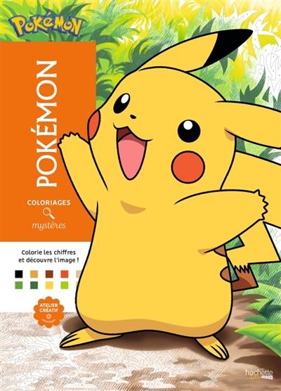 Coloriages mystères : Pokémon : Colorie les chiffres et découvre l'image