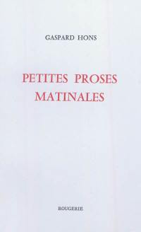 Petites proses matinales