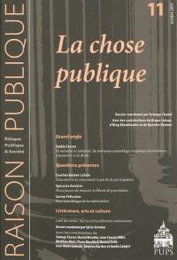 Raison publique, n° 11. La chose publique