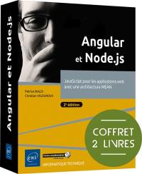 Angular et Node.js : JavaScript pour les applications web avec une architecture MEAN : coffret 2 livres