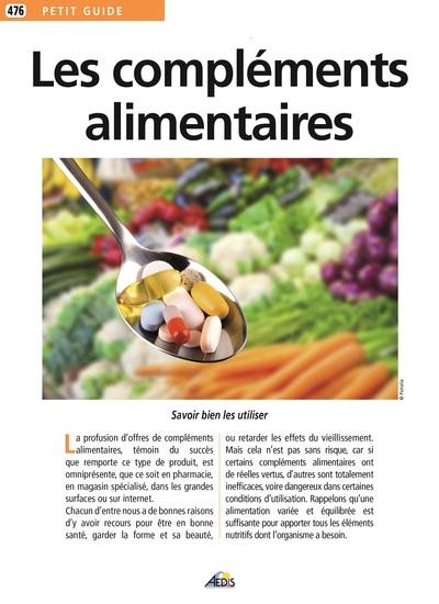 Les compléments alimentaires Les compléments alimentaires