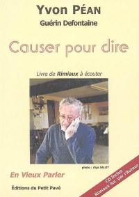 Causer pour dire