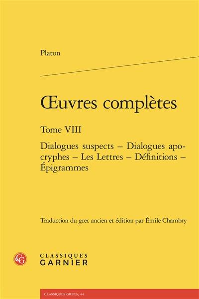 Oeuvres complètes. Vol. 8