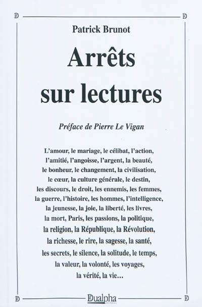 Arrêts sur lectures