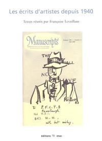 Les écrits d'artistes depuis 1940 : actes du colloque international Paris et Caen, 6-9 mars 2002