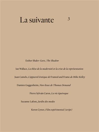La suivante, n° 3