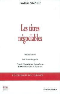 Les titres négociables