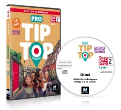 Pro tip-top English 2de bac pro, A2-B1 : activités et dialogues : CD MP3 Pro tip-top English 2de bac pro, A2-B1 : activités et dialogues : CD MP3
