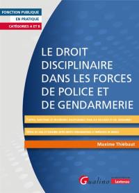 Le droit disciplinaire dans les forces de police et de gendarmerie : catégories A et B