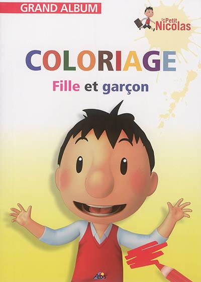 Coloriage : fille et garçon