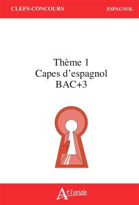 Thème 1 Capes d'espagnol, bac + 3 (TP)