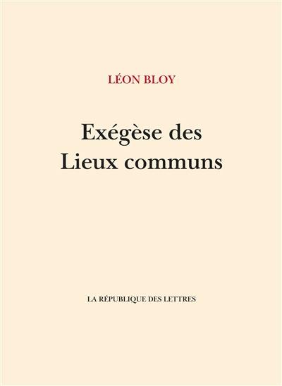 Exégèse des lieux communs