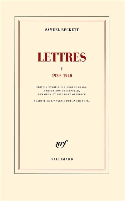 Lettres. Vol. 1. 1929-1940