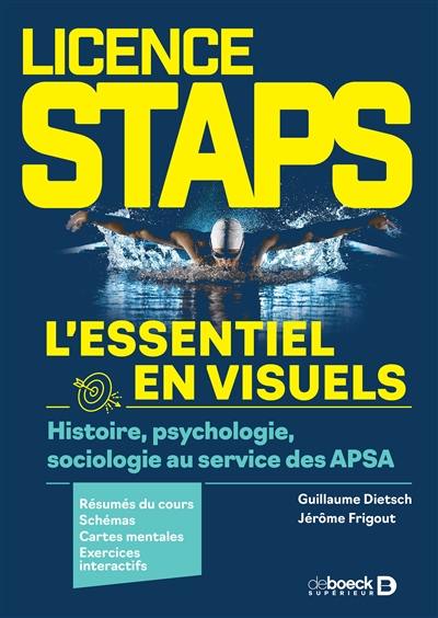 Licence Staps : l'essentiel en visuels : histoire, psychologie et sociologie au service des APSA